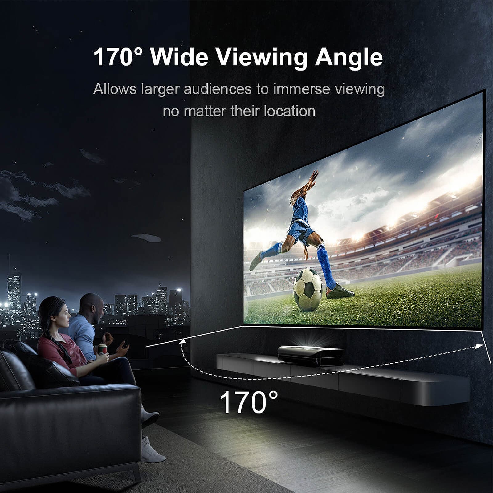 100'' -150'' Matte White Screen