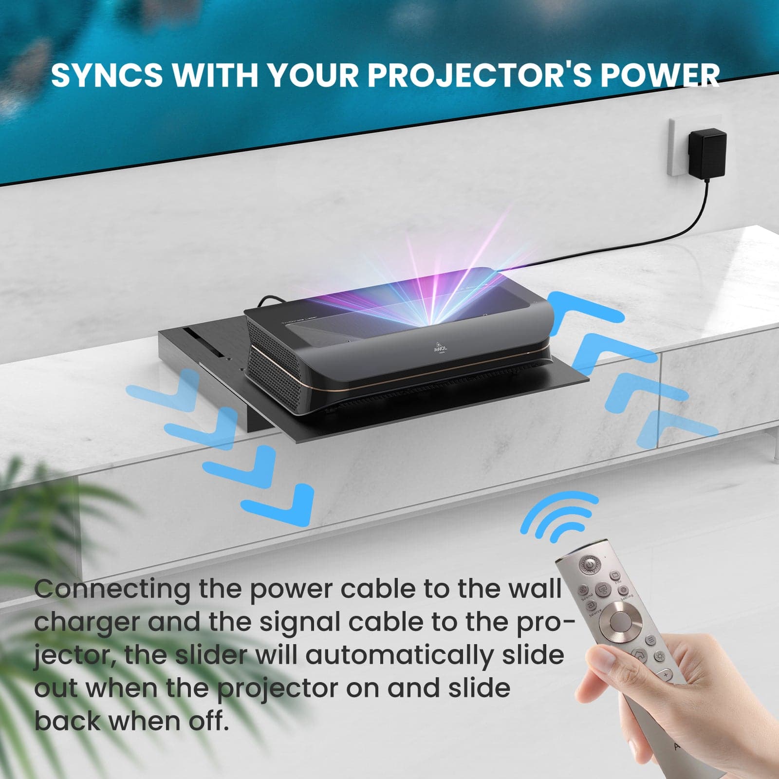 Motorized Slider Tray (Auto Extendable Shelf) 150 inch